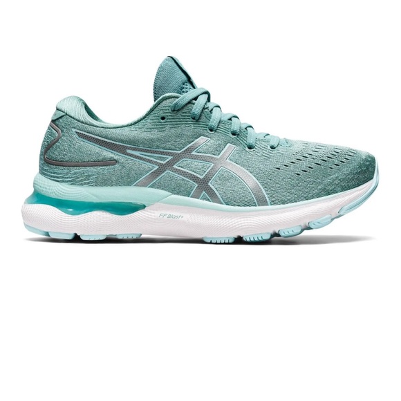 Asics Shoes - Women's ASICS Sage/Clear Blue Gel-Nimbus 24 Running Shoes Size 9.5
